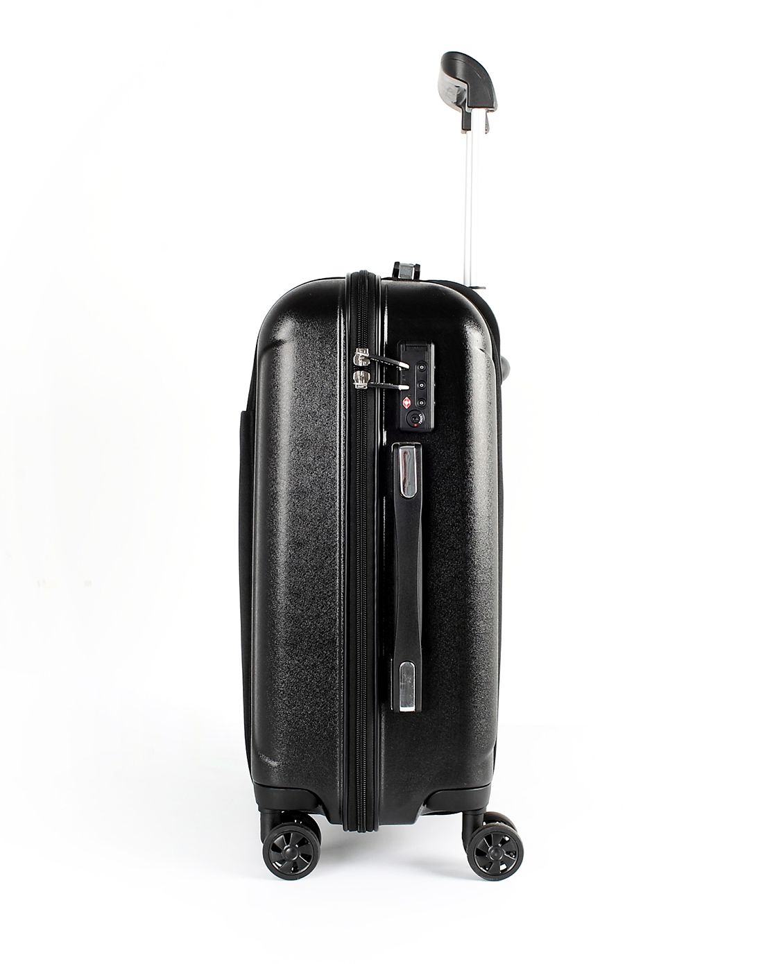 黑色tsa海关锁软硬结合拉杆箱