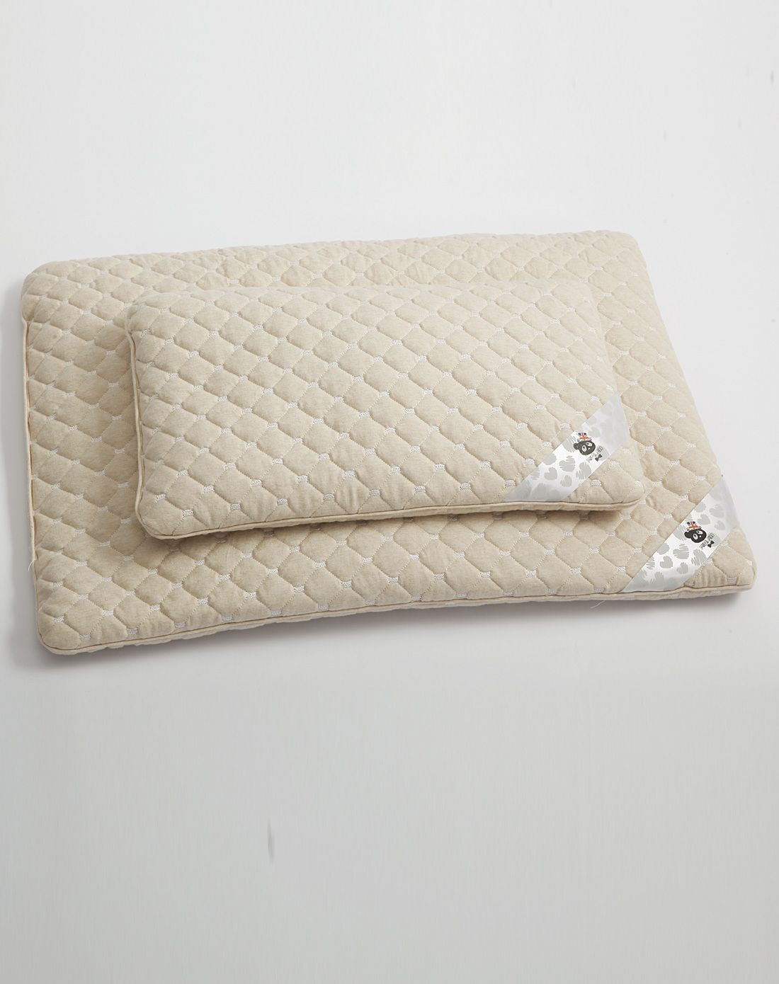 梦洁出品 mini mee 彩棉绗缝软木枕(30*50)700g