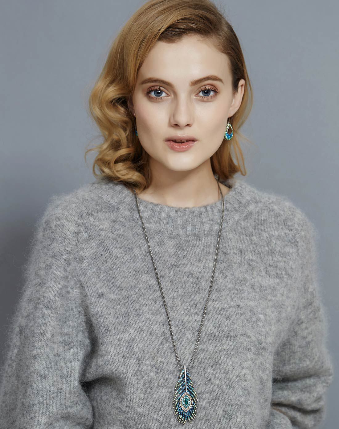 英国潮流martine westermartine wester 复古孔雀羽毛造型彩色捷克