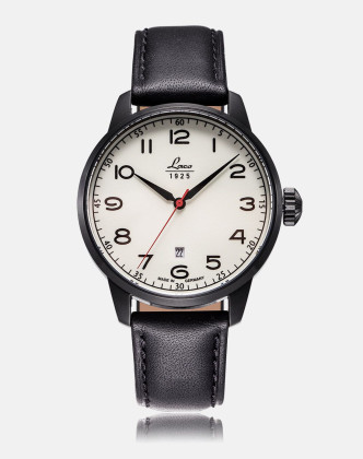 朗坤laco德国进口原装进口夜光防水皮带男款机械表