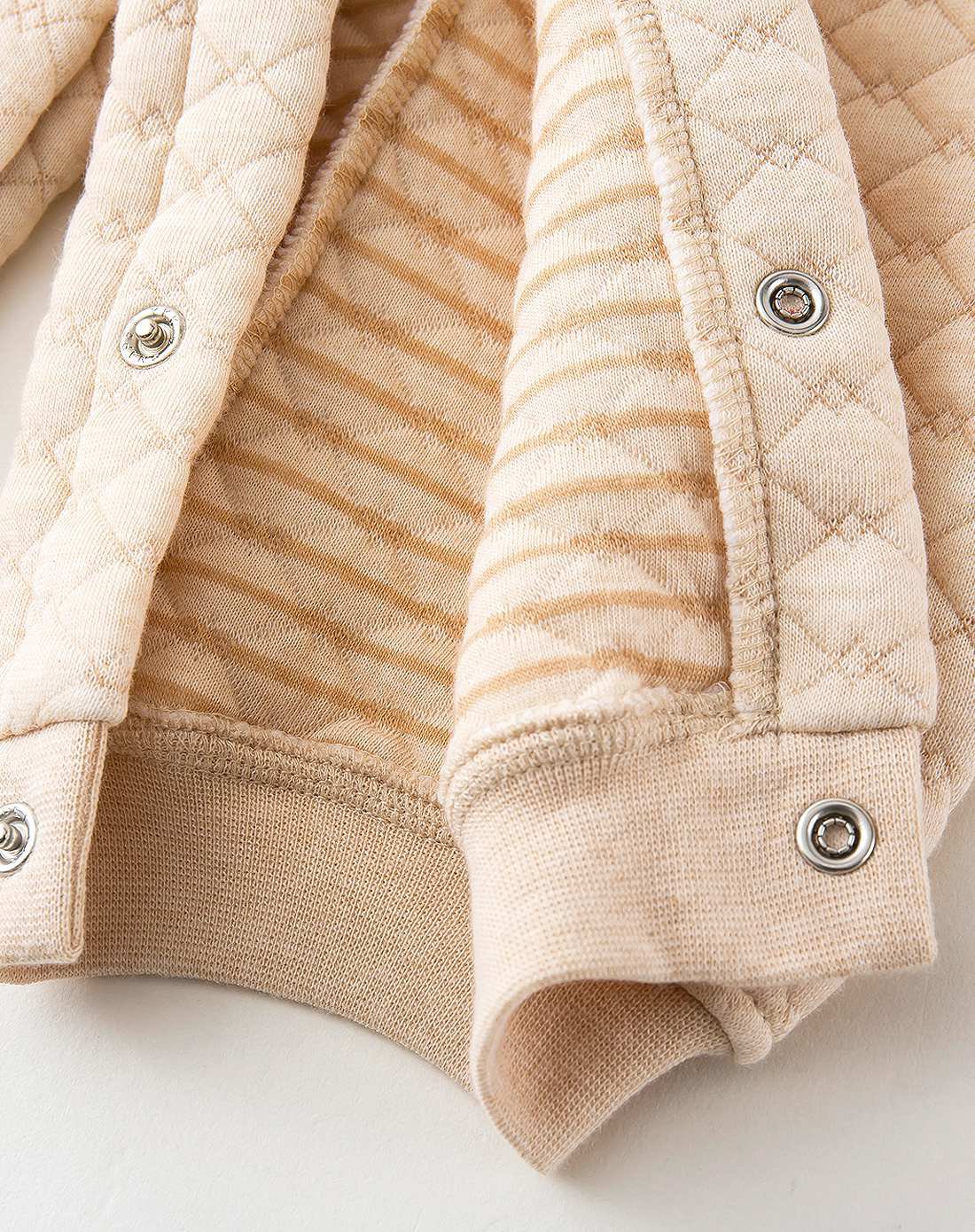 菱形格空气层保暖连体衣