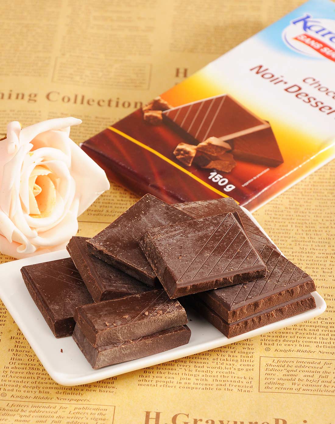 新乐养无糖分添加黑巧克力 150克