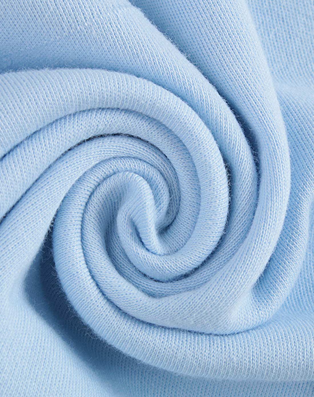 男童香芋蓝舒肤软棉圆领长袖家居套