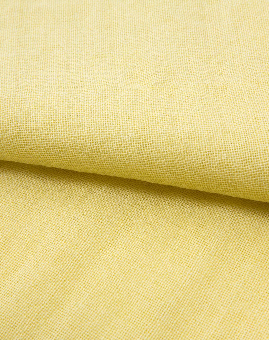 柠檬黄保暖纯色围巾