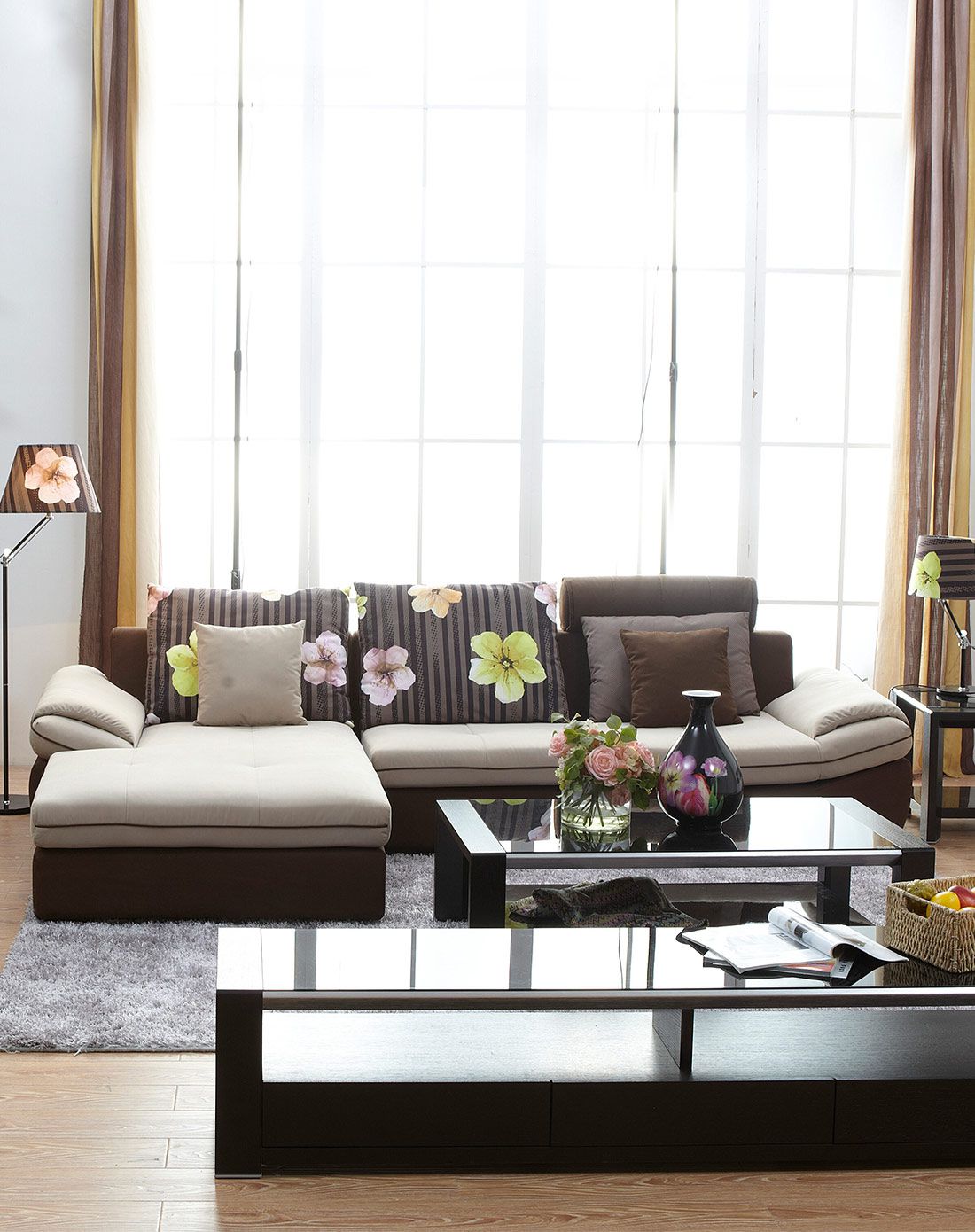 玛奇朵 布艺沙发三人位 贵妃位