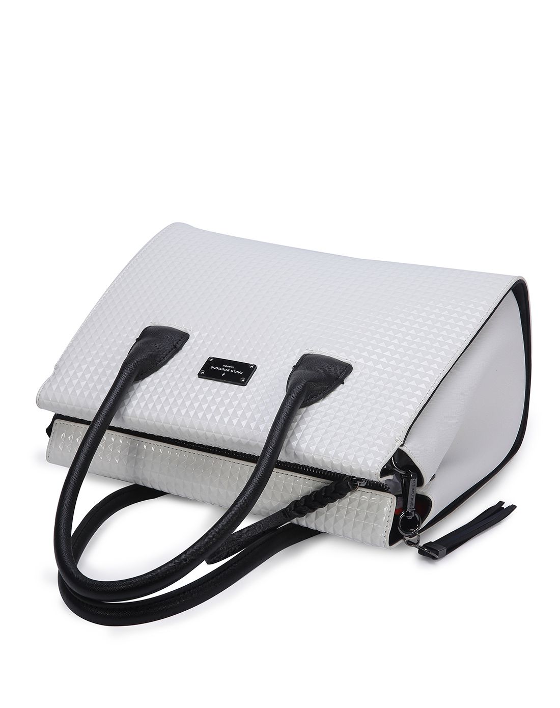 源自英国——pauls boutique国际皮具专场女款白色pu皮时尚欧美风手提