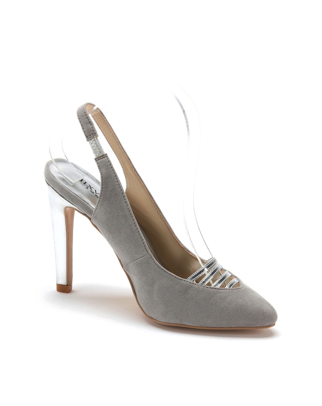 星期六集团品牌女鞋69sixtynine 灰色绒布时尚中后空单鞋sn4211450280