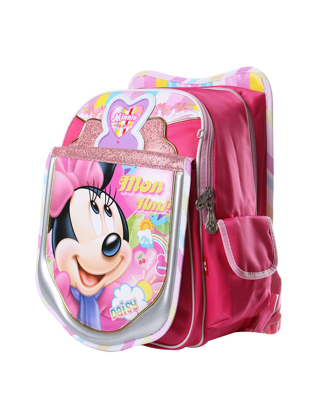 迪士尼disney米妮系列儿童书包桃红cfmb8196b(mb8196b)