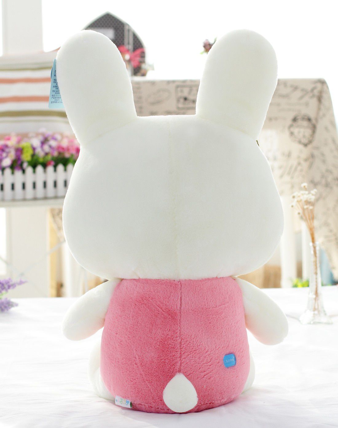 坐姿蝴蝶咪咪兔-粉-40cm