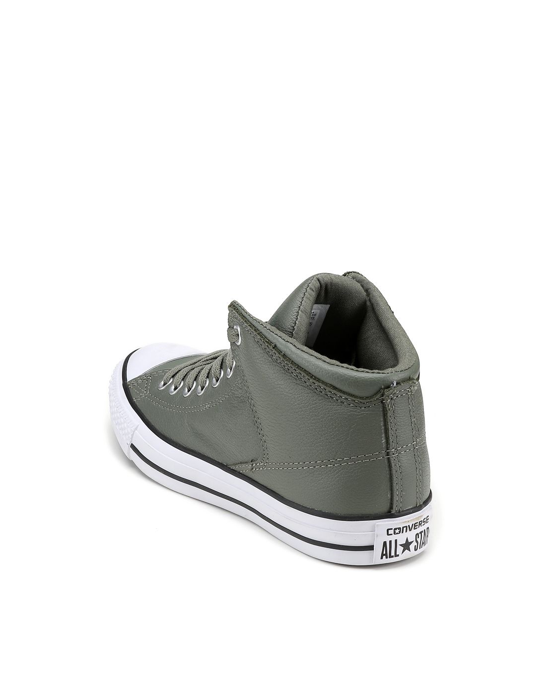 纯色系带 男款橄榄色高帮运动鞋 匡威converse