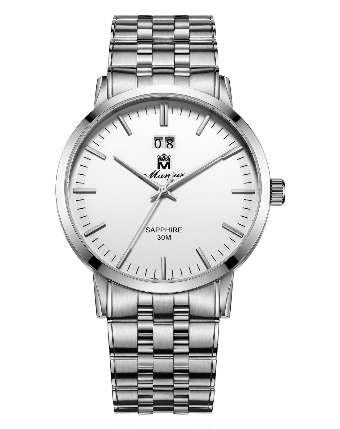 瑞士奢华腕表专场名爵manjaz 时尚简约商务系列男士石英腕表6153m sw