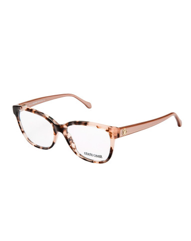 roberto cavalli粉红玳瑁少女系简约舒适板材框眼镜