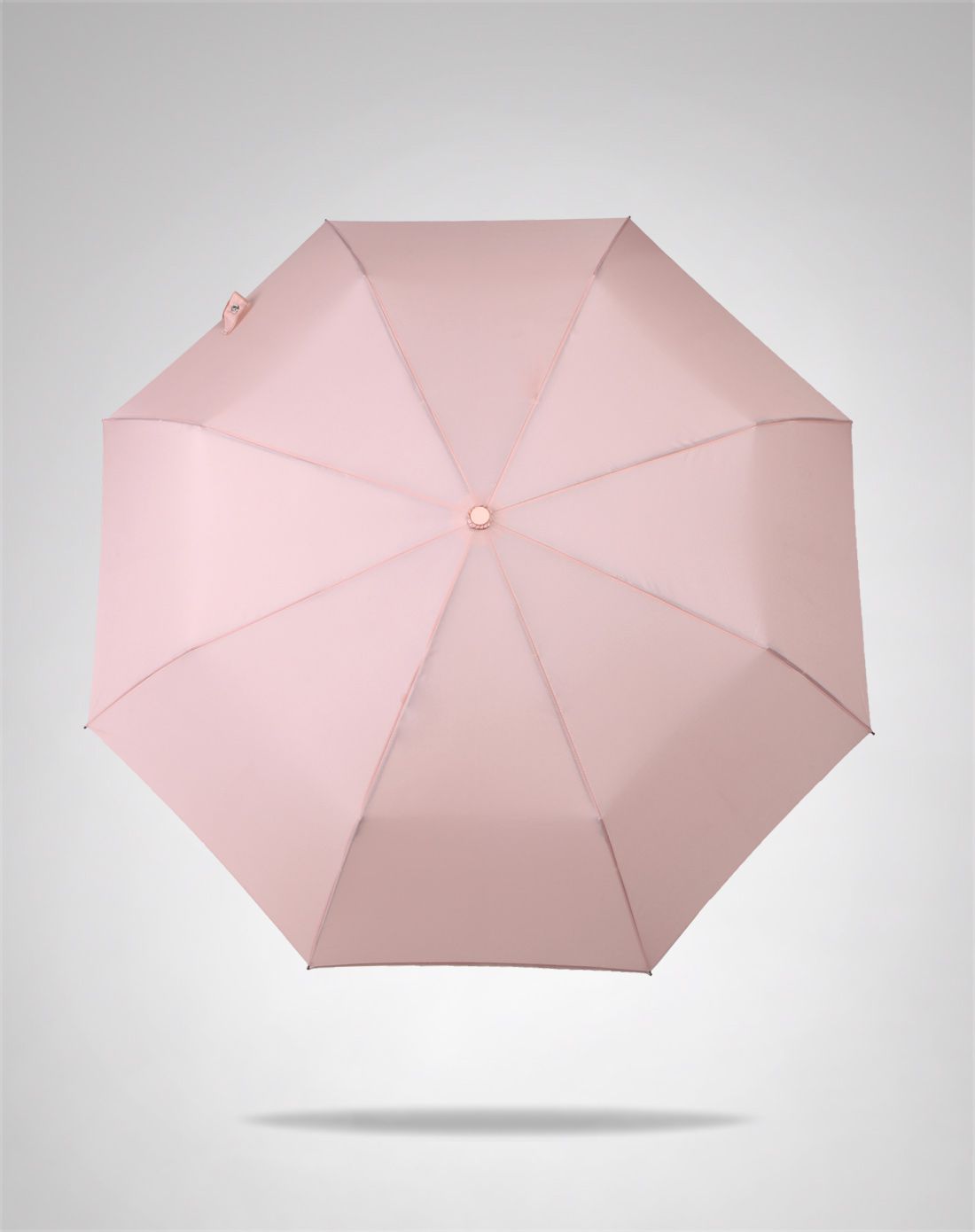 羚羊早安 新品 创意纯色三折晴雨伞