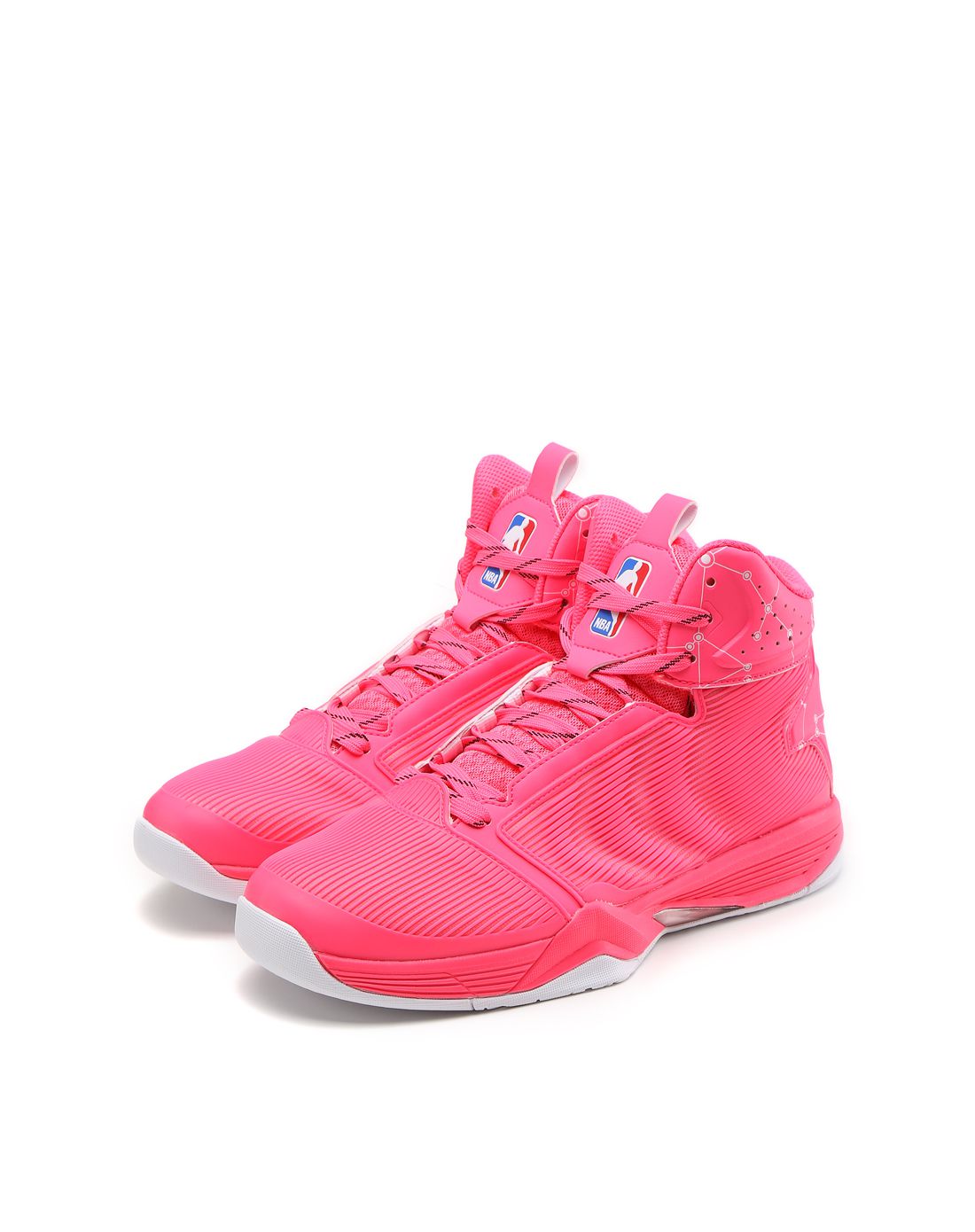 耐磨支撑 男款荧光浪漫粉色篮球鞋 篮球系列