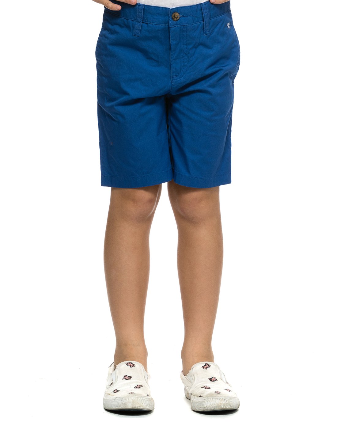 london 英国绅士风hackett london男童款宝蓝色斜纹布棉质短裤hk800