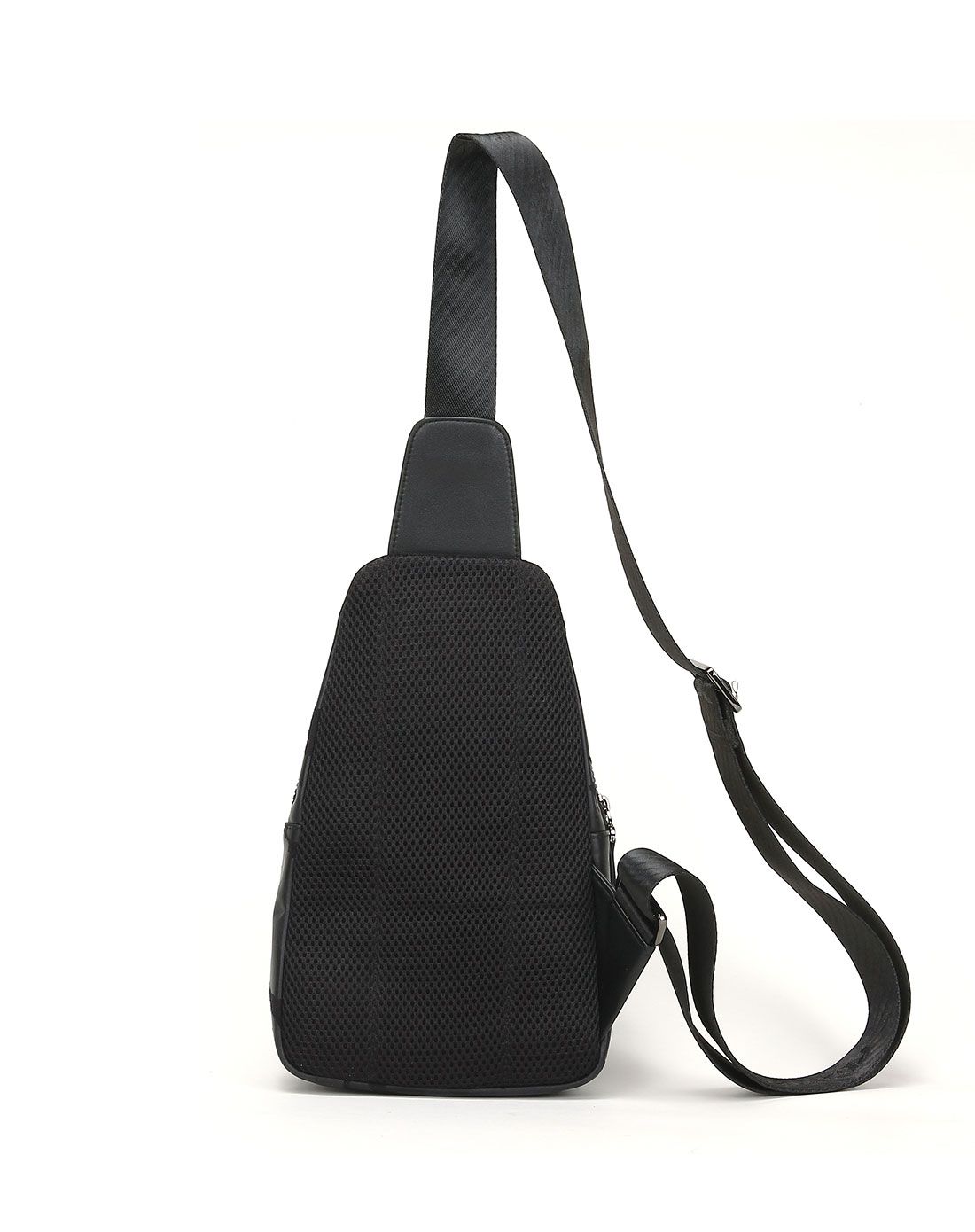 男士黑色布欧美时尚腰包