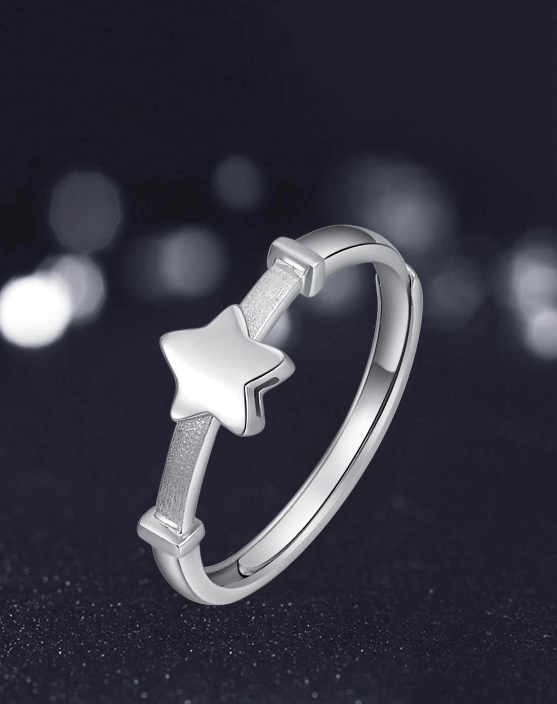 宝亨达 铂金pt950时尚流星女戒(开口可调节指圈大小)