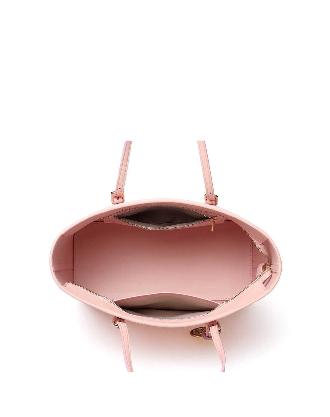 女款撞色帆船包粉色牛皮中版单肩包