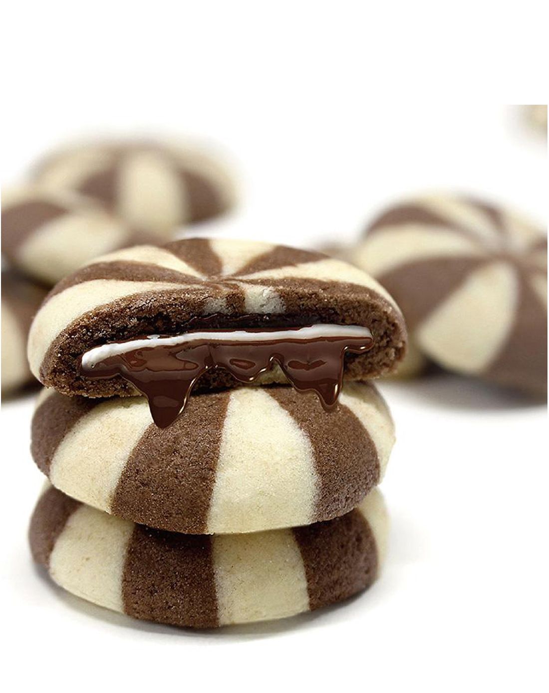 咔咔莎 马赛克榛子奶油可可味夹心饼干300gx2