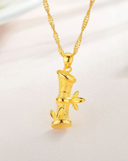 中国黄金 足金 节节高吊坠(赠挂绳)不含链 约4.52克