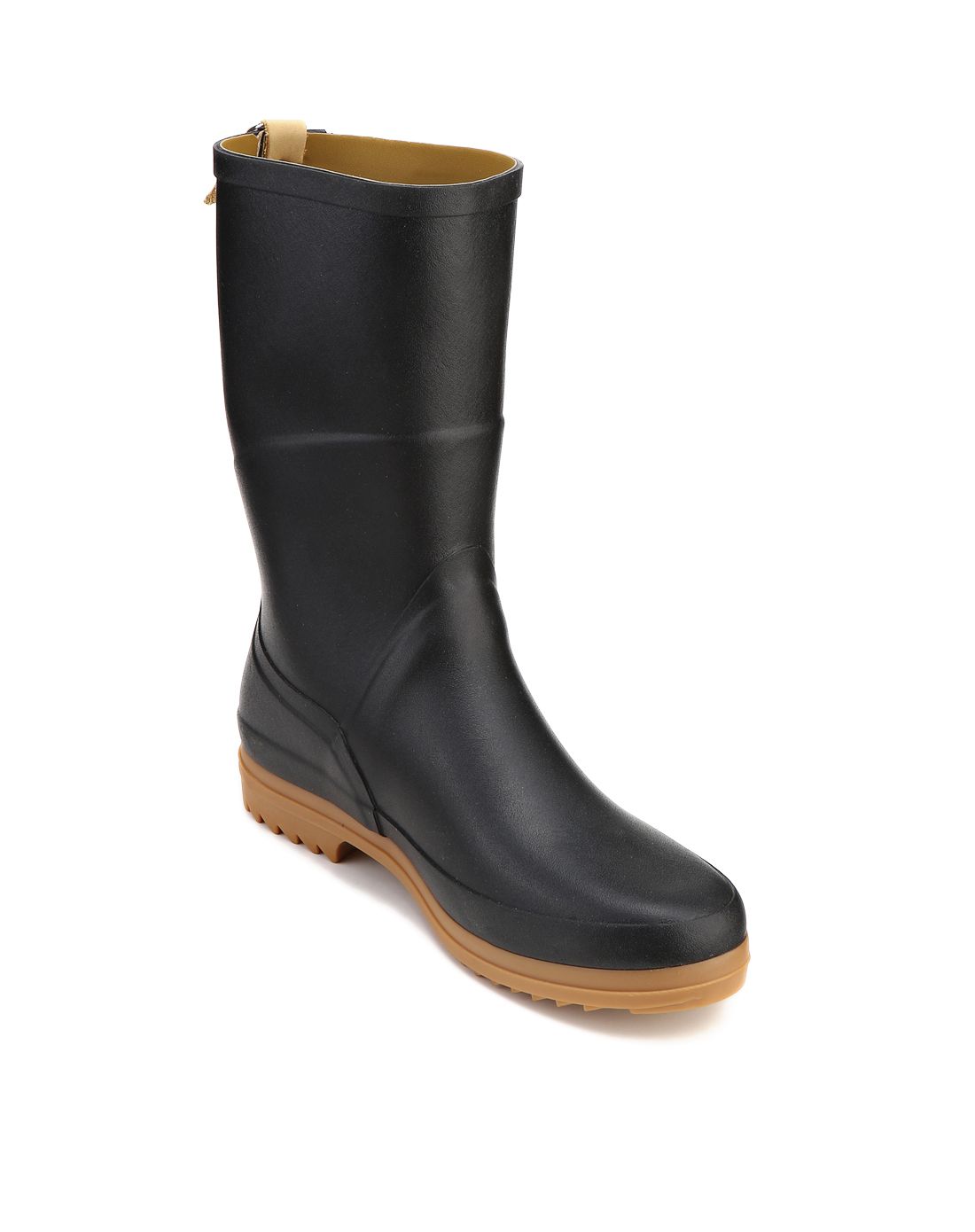 防滑防水 女款黑色高帮胶靴