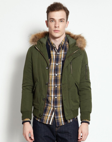 男式深绿色外套