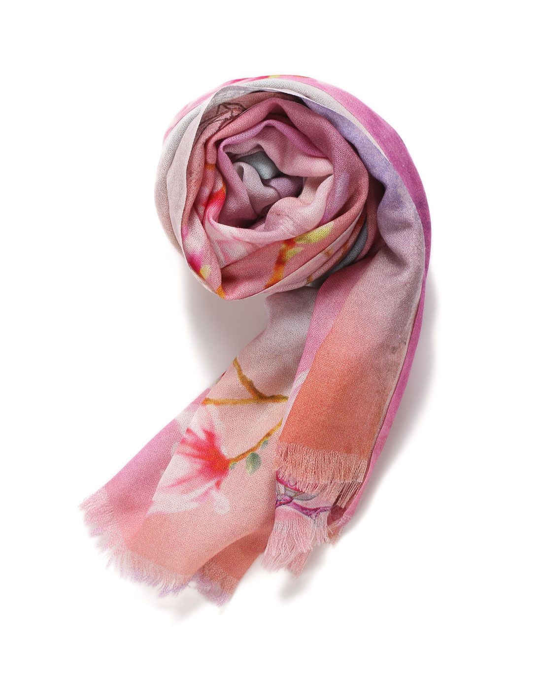 紫/多色时尚俏丽羊毛围巾