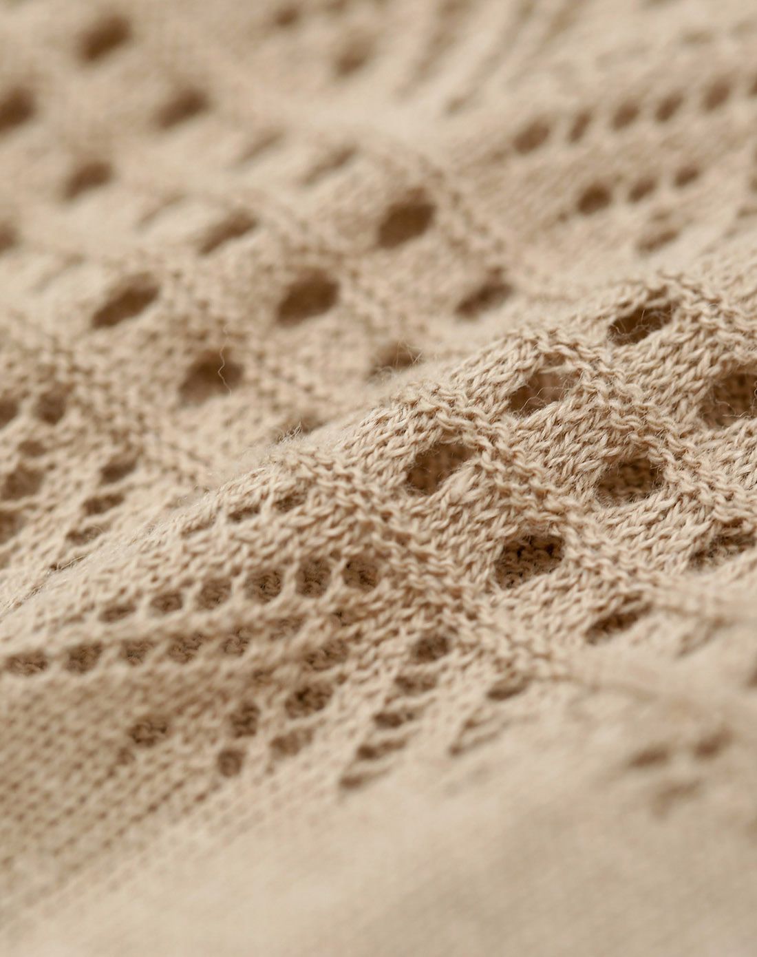 简约圆领挑空平纹百搭针织衫