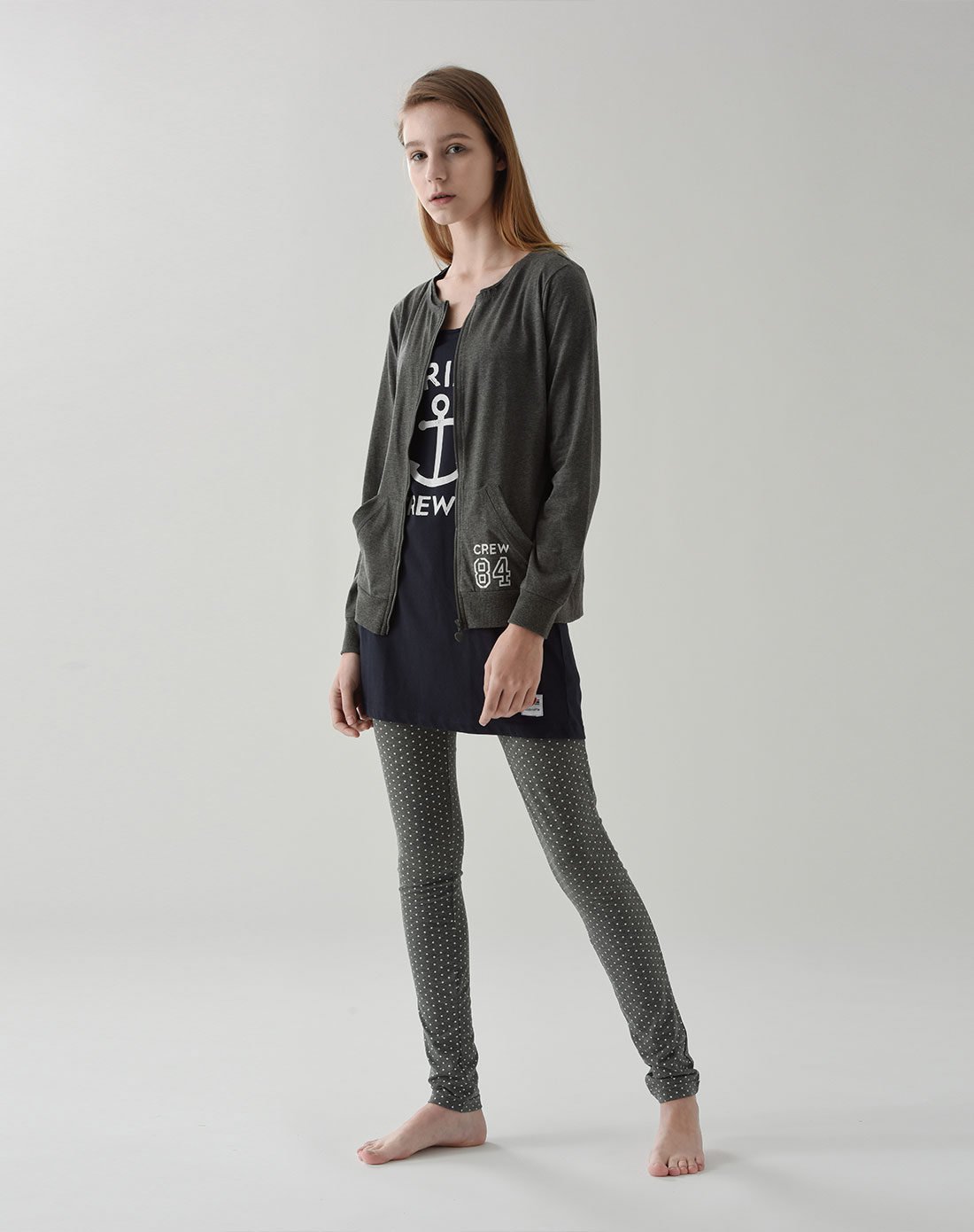 noidinotte意大利轻时尚家居服女士家居服3件套藏蓝色fa620522_唯品会