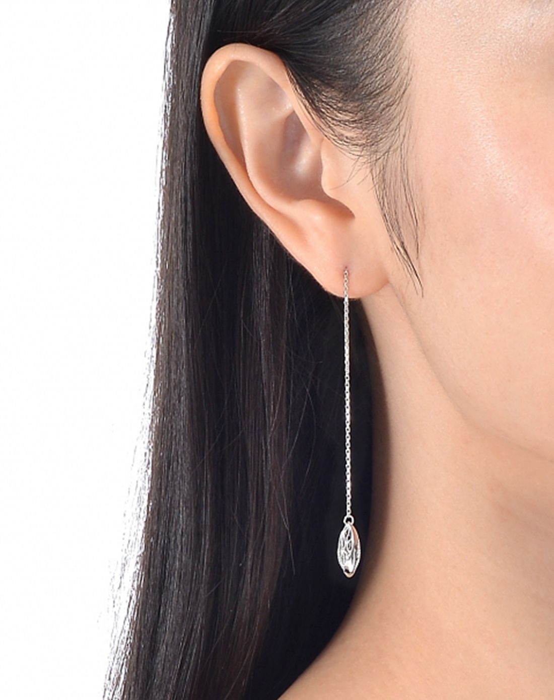 pt950铂金lace耳线