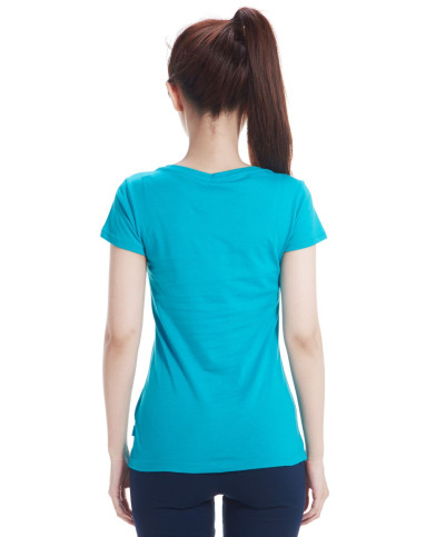 纯棉舒适 女款青色短袖t恤 neo系列