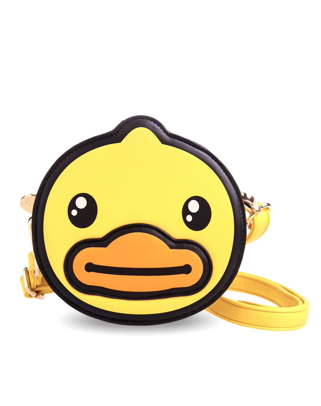 香港潮牌 b.duck 小黄鸭 pu斜跨包 鸭头