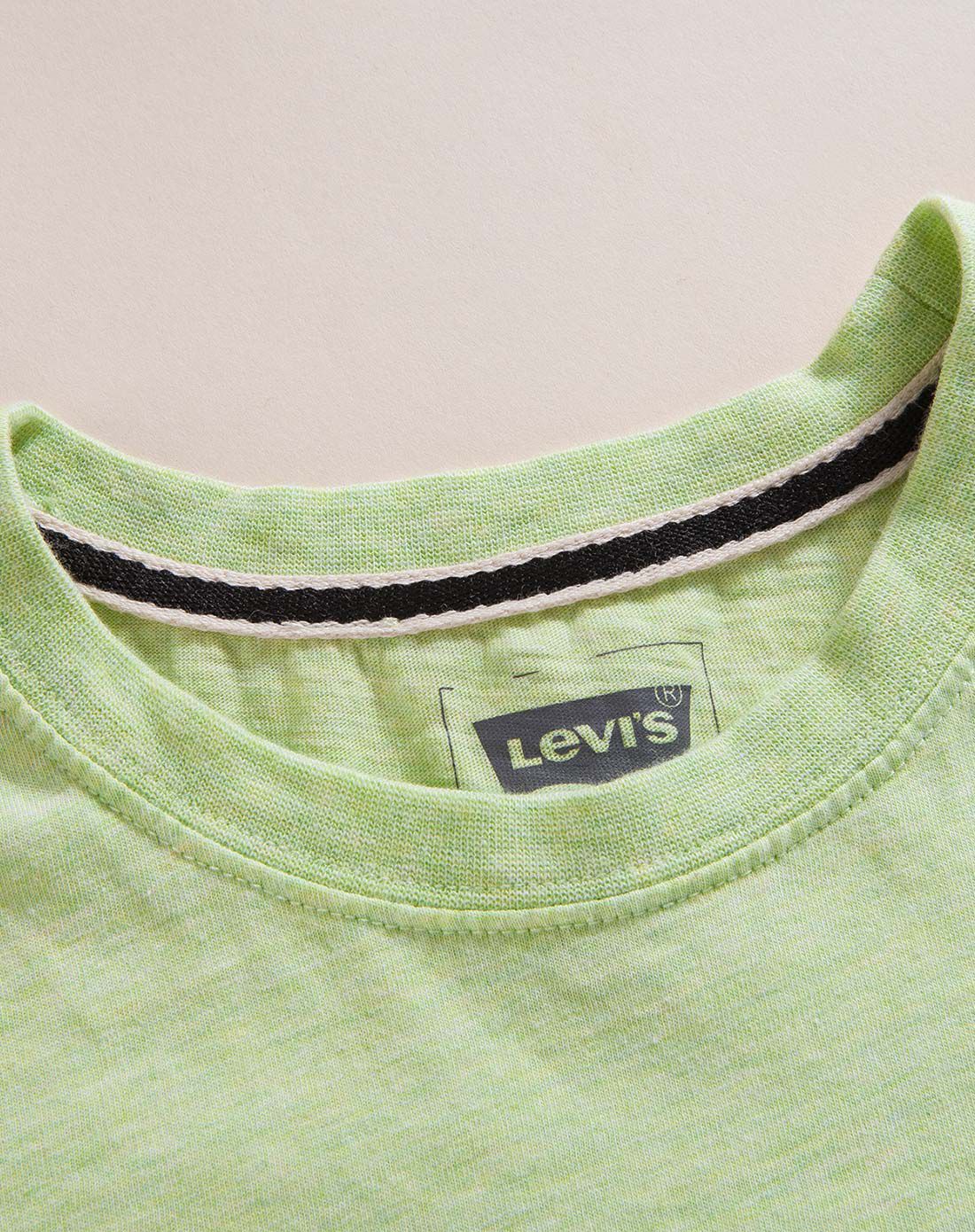 男小童青柠色短t