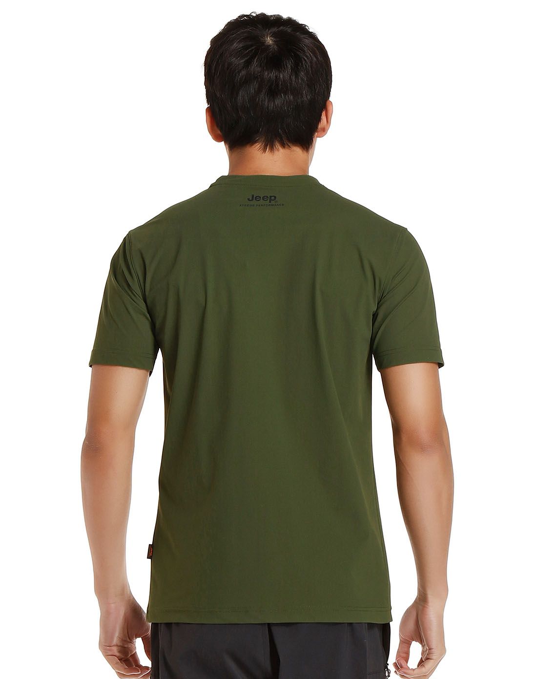 柔软舒适 男款军绿色t恤 时尚百搭