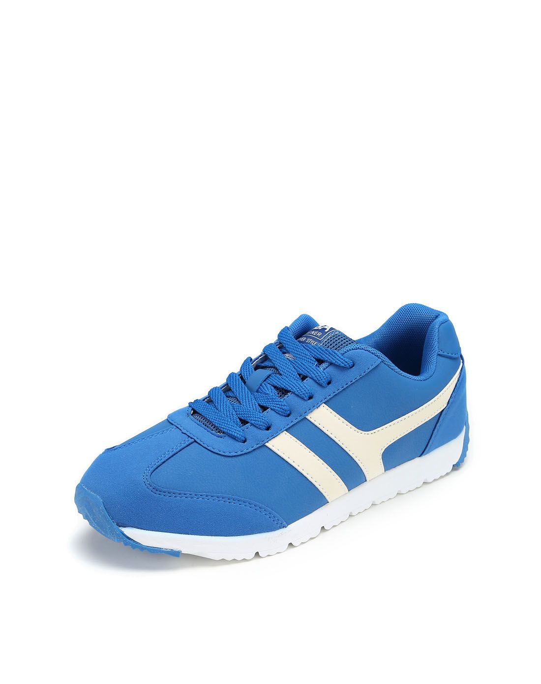 轻便舒适 男款蓝配米白色休闲鞋