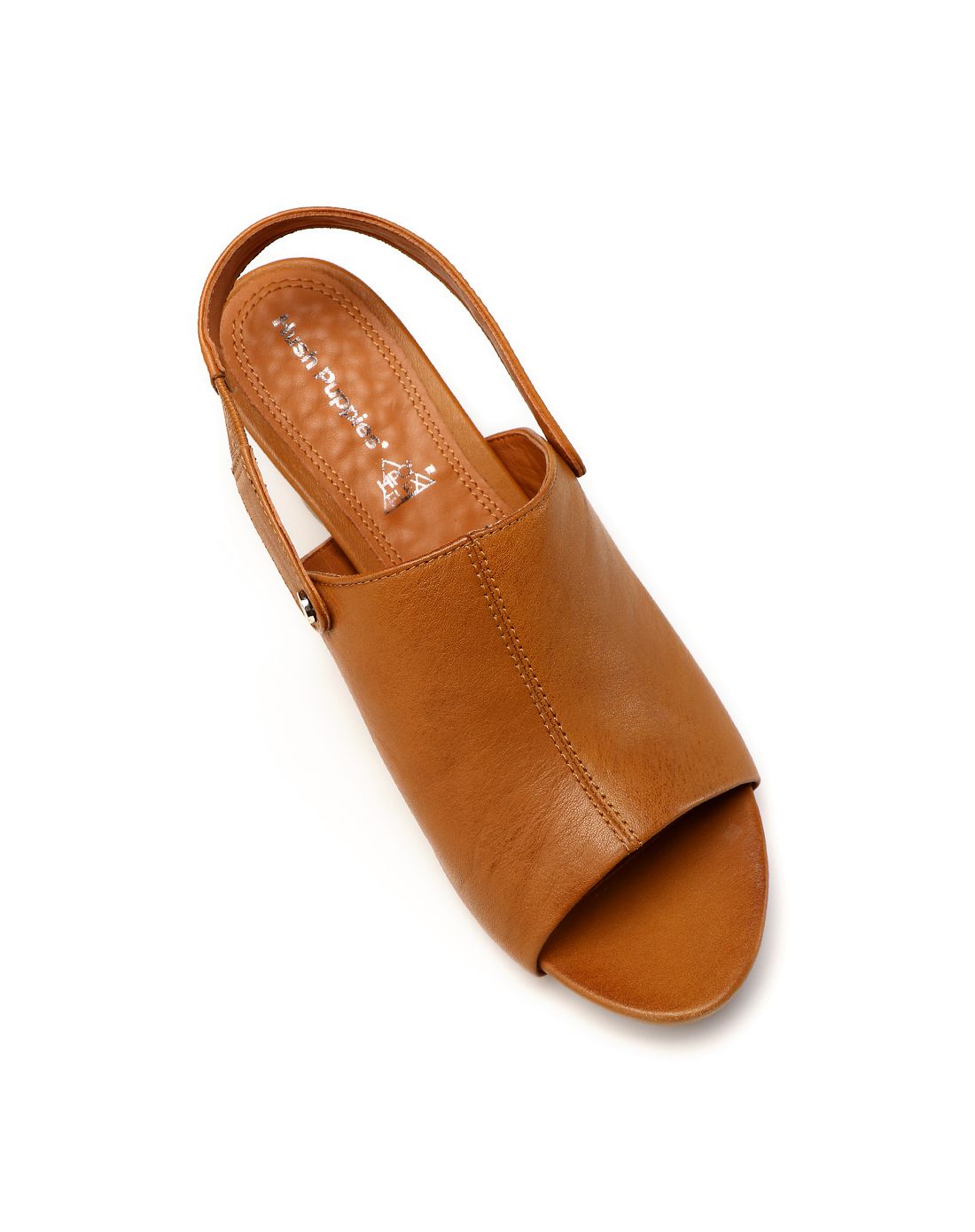 棕色软牛女皮凉鞋