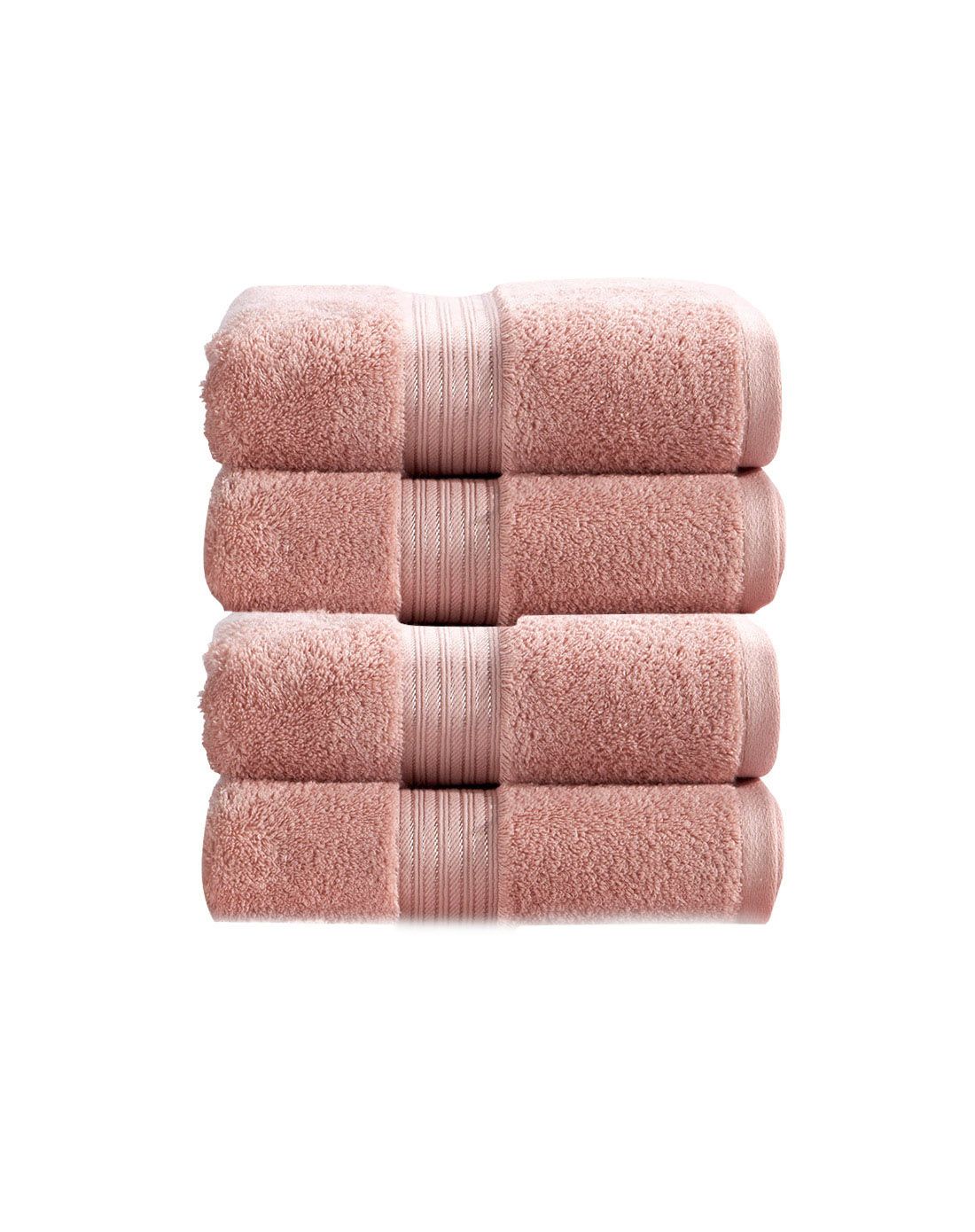 christy雅致系列新手巾4条装-复古粉