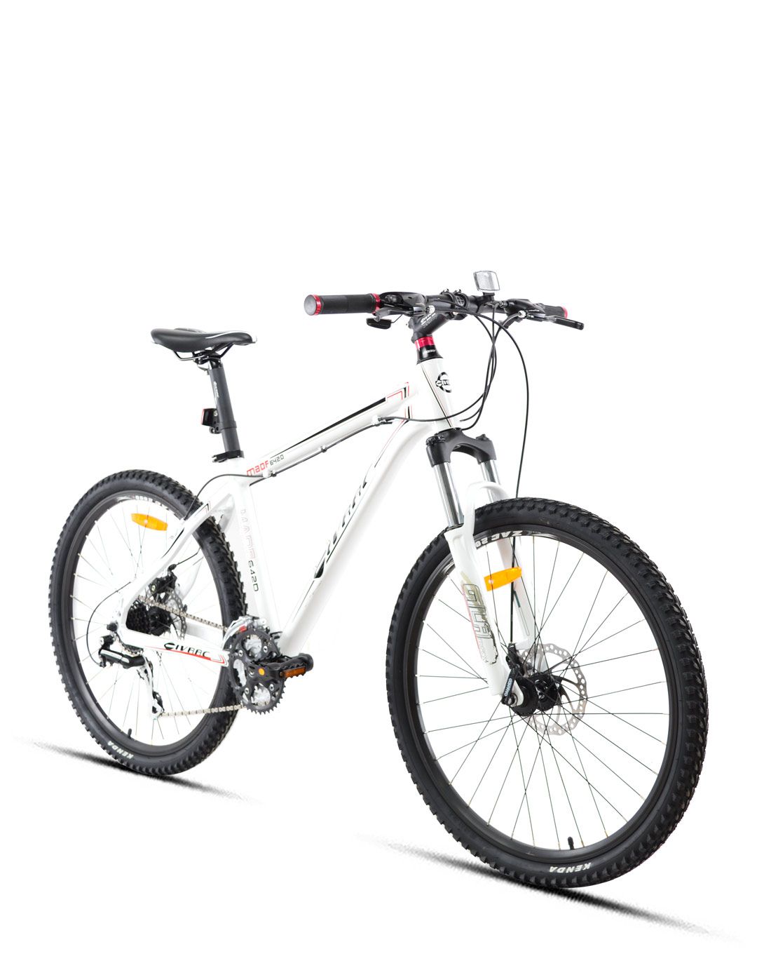 康园kouan&civrac自行车直发货civrac 26寸铝合金白色shimano 24s锁