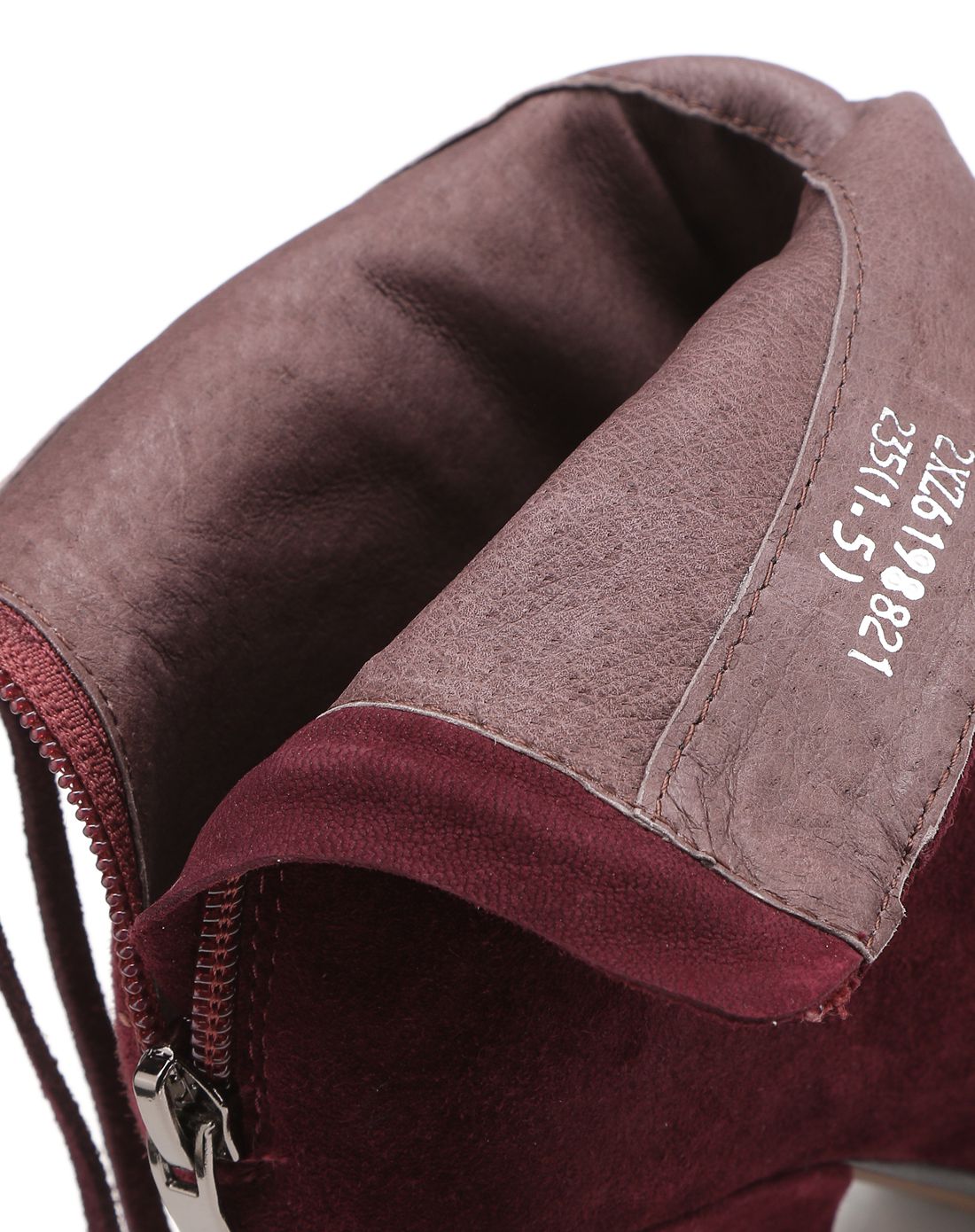 2016秋冬女士羊反绒面革低靴红色