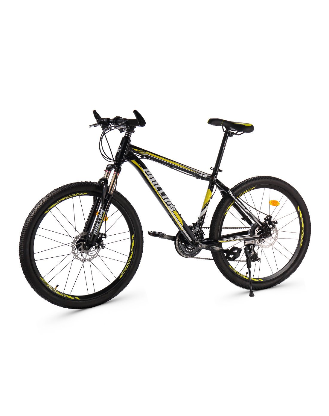 phillips自行车专场直发货山地车26寸30速学生单车a8至尊版黑黄psdca8