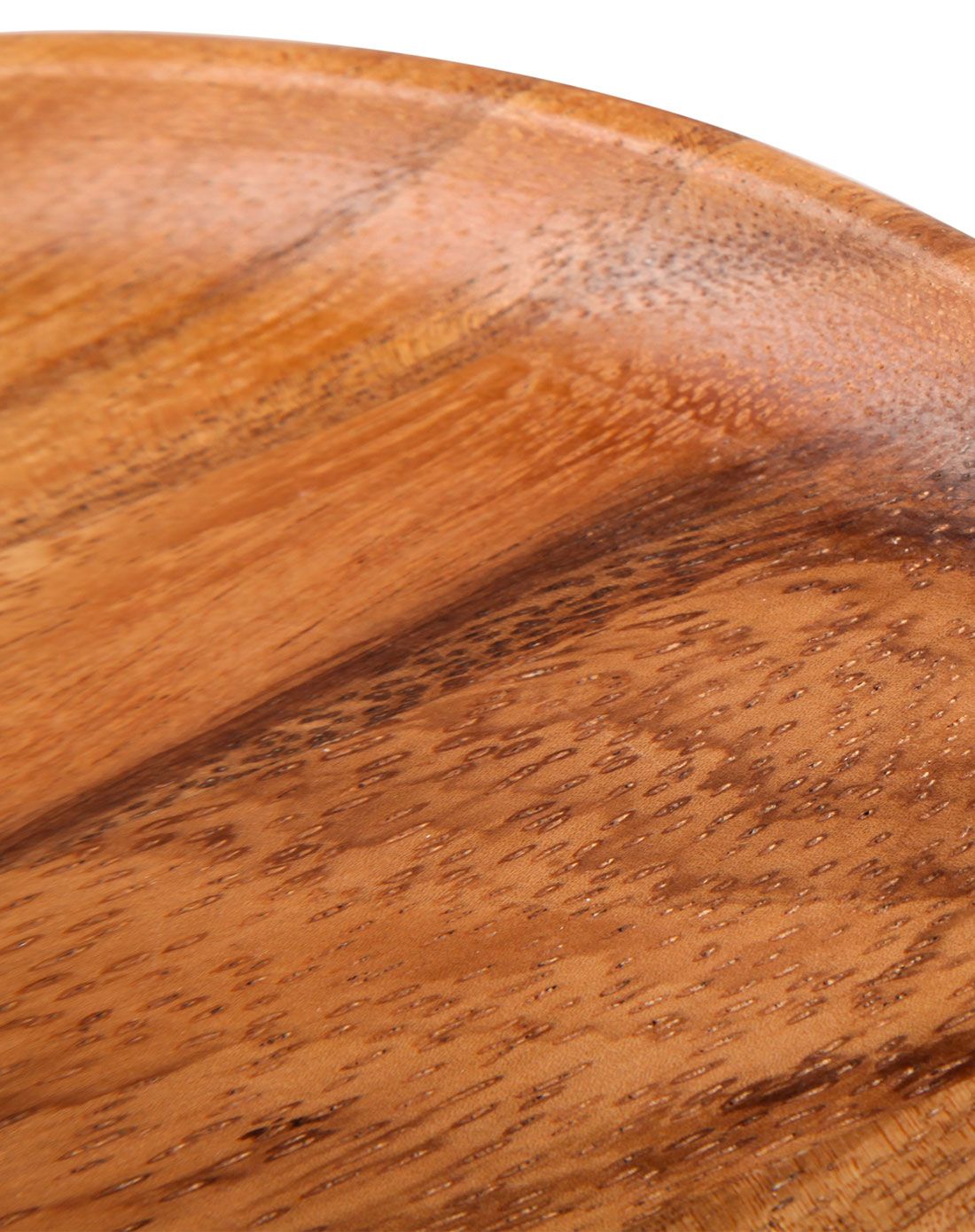 泰国进口相思木圆盘中号23cm-精细打磨光滑 直接接触食物