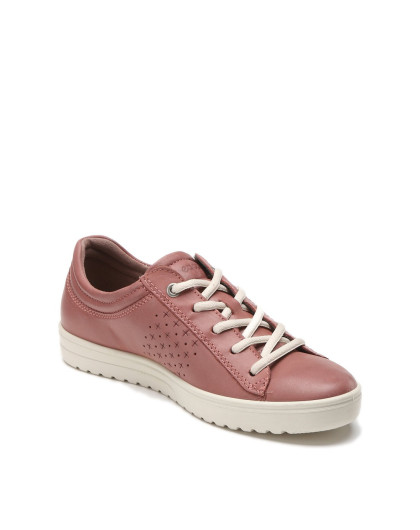 女款时尚现代系带休闲鞋红色