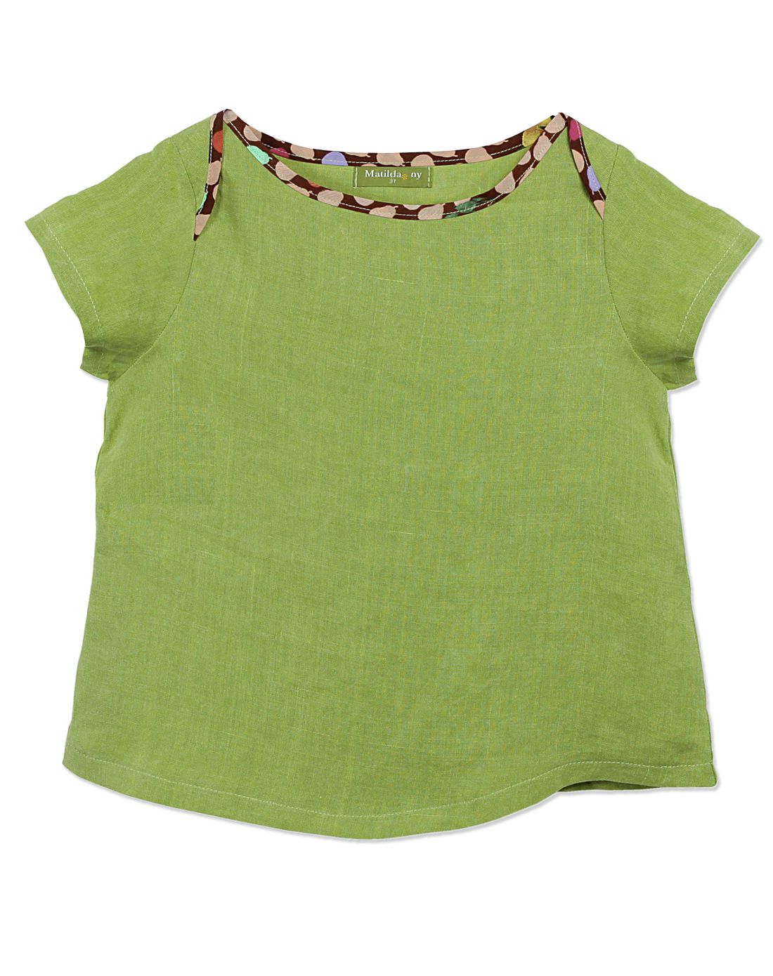 matildanyliberty亚麻t恤橄榄绿色