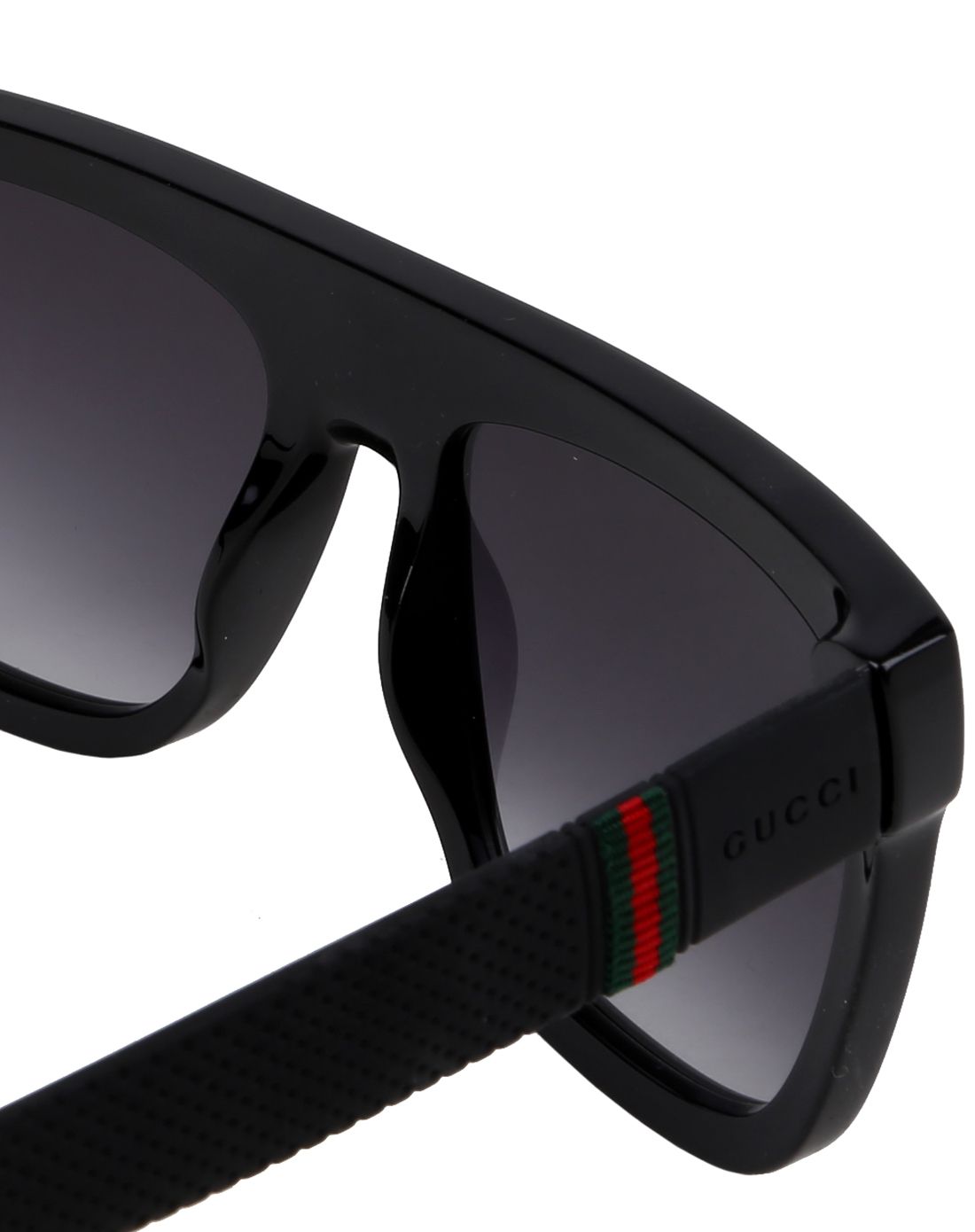 gucci男士黑色框深灰渐变太阳眼镜 gg1116/s