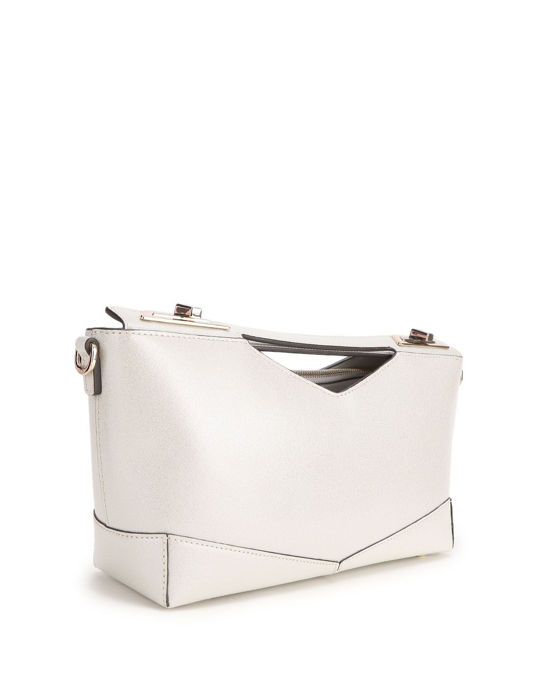 elle时尚牛皮手提包