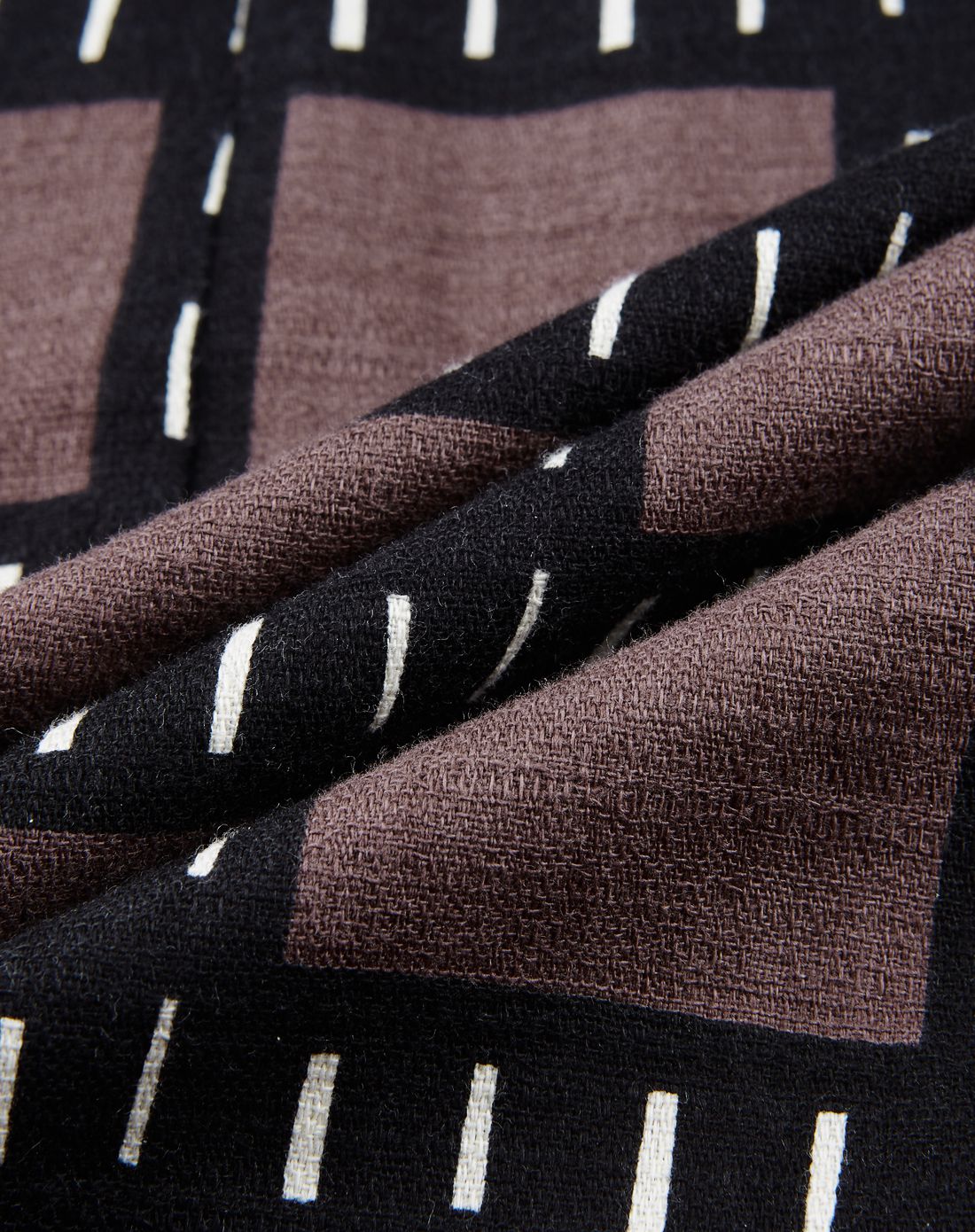 marimekko女款褐/黑色几何印花短袖连衣裙