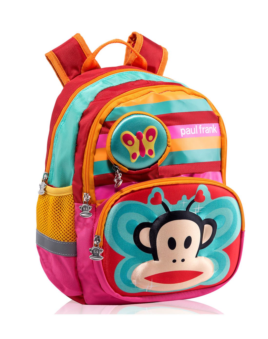 大嘴猴儿童炫彩蝴蝶幼儿包学龄前书包-红色