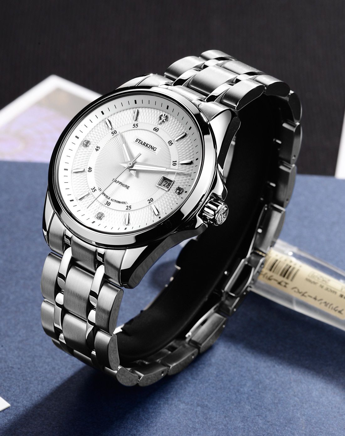 星皇【蓝宝石玻璃】日历全自动机械男表