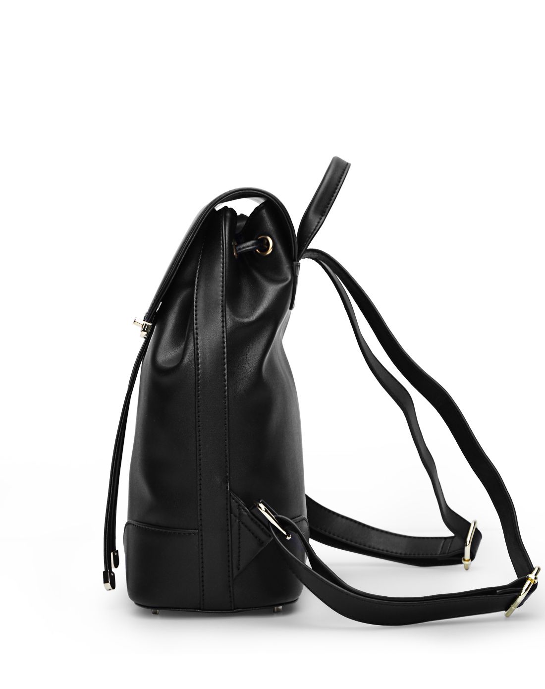 2016年新品女款黑色牛皮/超纤双肩包