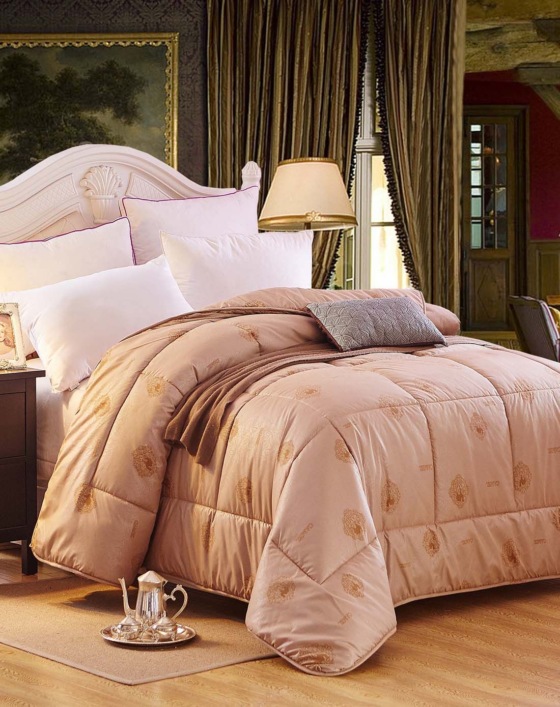 i家纺专场6斤驼色加厚保暖舒适驼毛冬被200*230cmbx1510213_唯品会